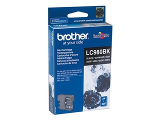 Tintes kasete Brother LC980, melna, (300 lpp.)