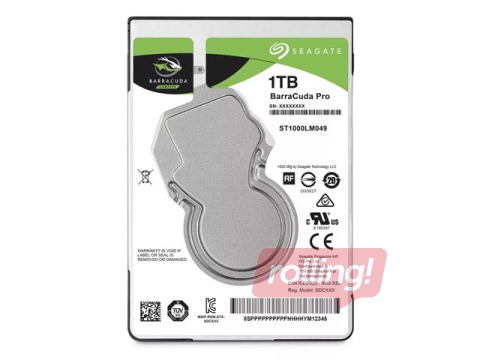 HDD disks SEAGATE Barracuda 1TB, 7200rpm, 2.5'', 128Mb
